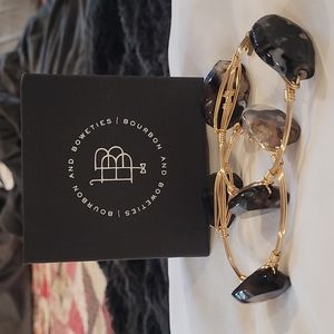 Bourbon and Boweties Black Multi Bangle Bracelets Standard